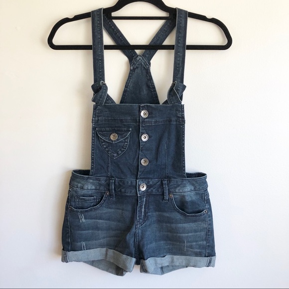 Love Culture Pants - Denim Overall Shorts